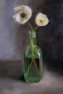 White Poppies_27.7 x 19 cm_$550