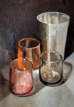 Silver Cup & Glasses_28.8 x 20.8_$550